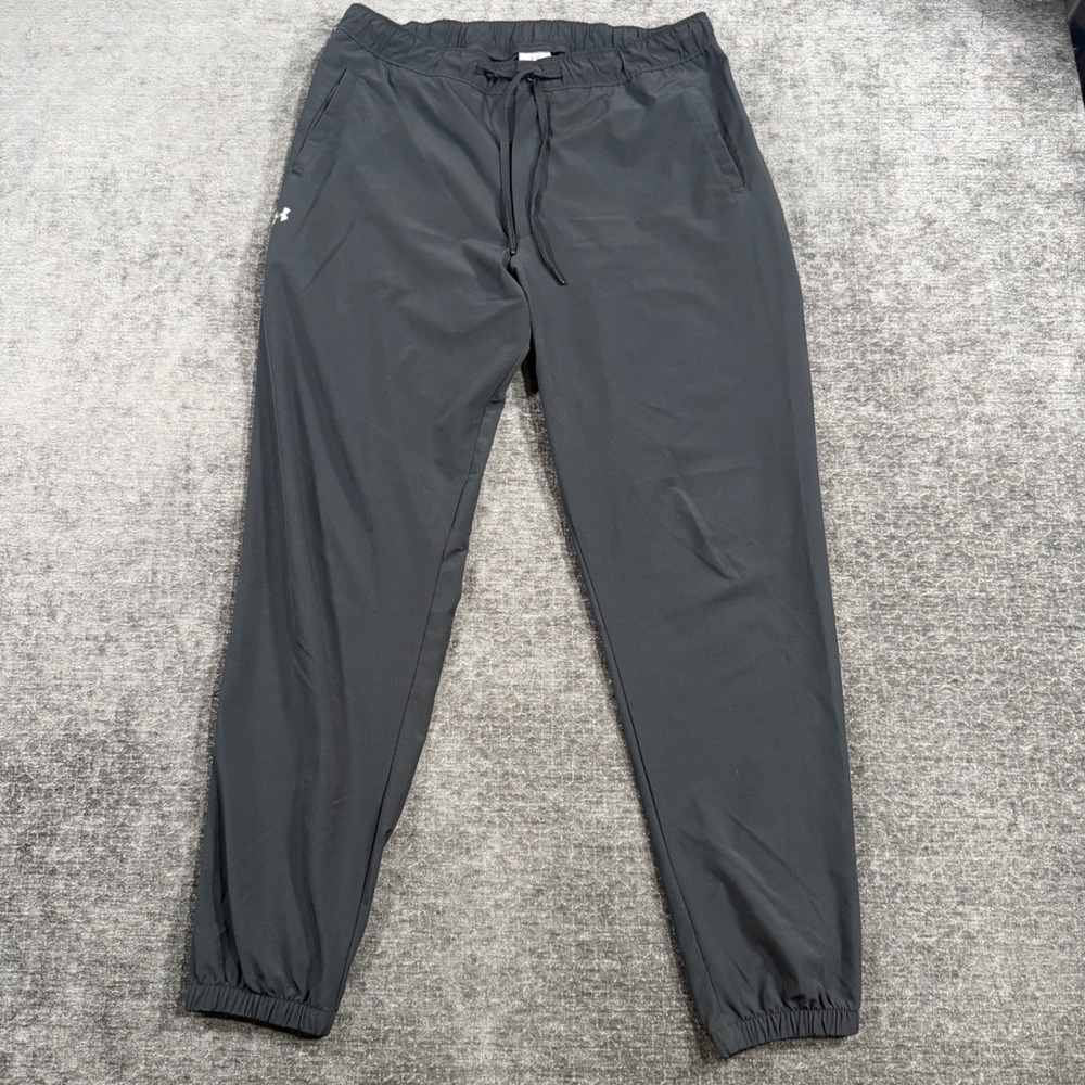 Under Armour Mens Allseasongear Loose Fit Track Jogger Pants Black Size Medium